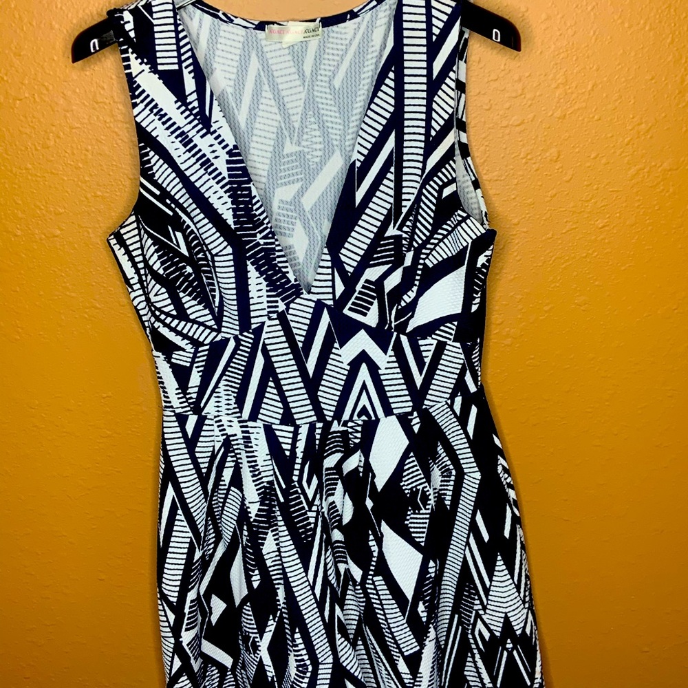 Navy and white romper